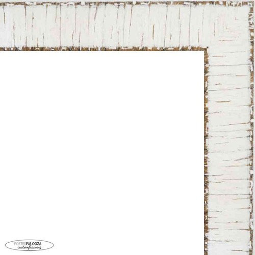 Photo size ornate white - size,